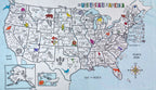 Kibakids - US map tablecloth