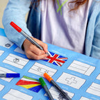 Kibakids - world flags tablecloth