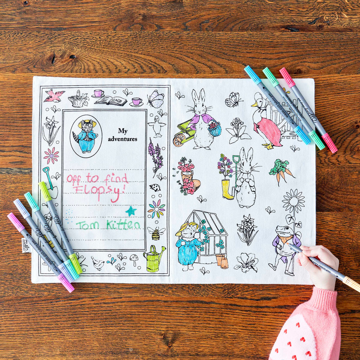 Kibakids - Tom Kitten™ Reusable Colour-In Placemat for Kids