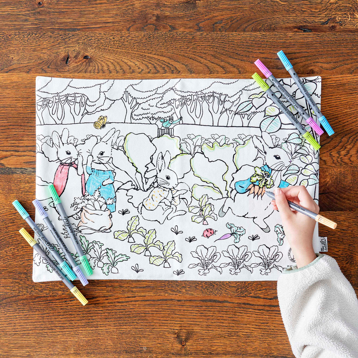 Kibakids - Peter Rabbit™ Reusable Colour-In Placemat for Kids