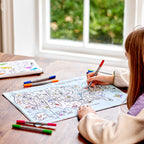 Kibakids - USA Map Reusable Colour-In Placemat for Kids