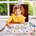 Kibakids - London Reusable Colour-In Placemat for Kids
