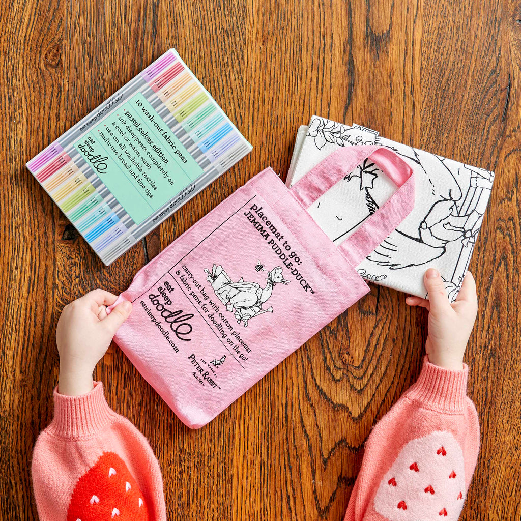 Kibakids - Jemima Puddle-Duck™ Reusable Colour-In Placemat for Kids