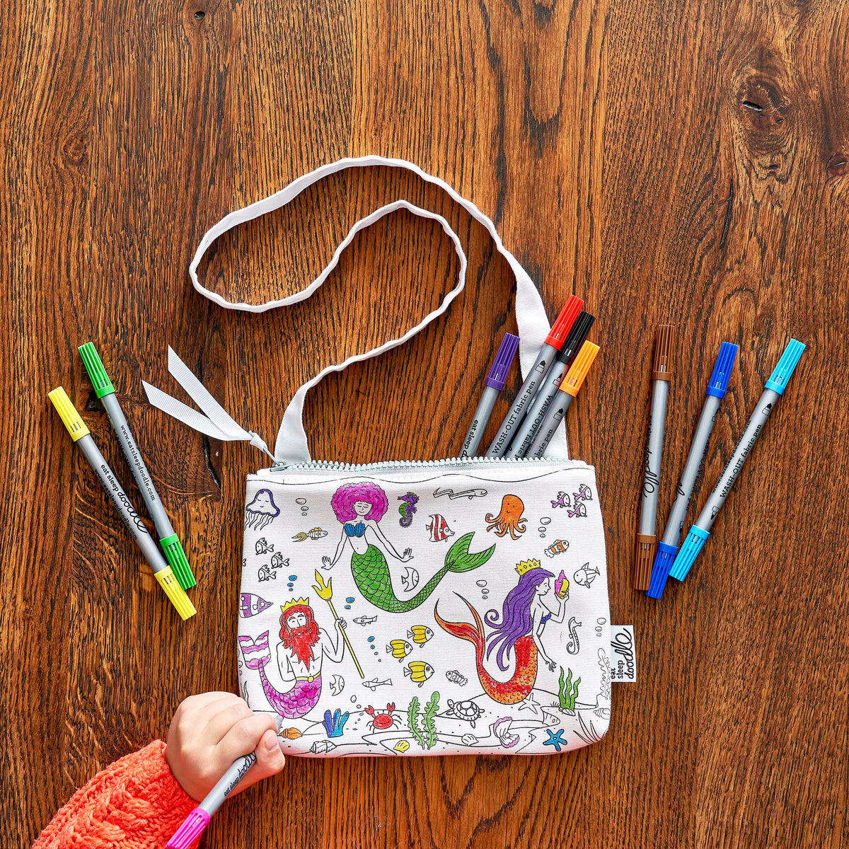 Kibakids - colour your own crossbody bag bundle