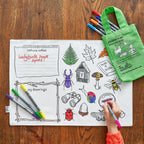 Kibakids - Woodland Reusable Colour-In Placemat for Kids