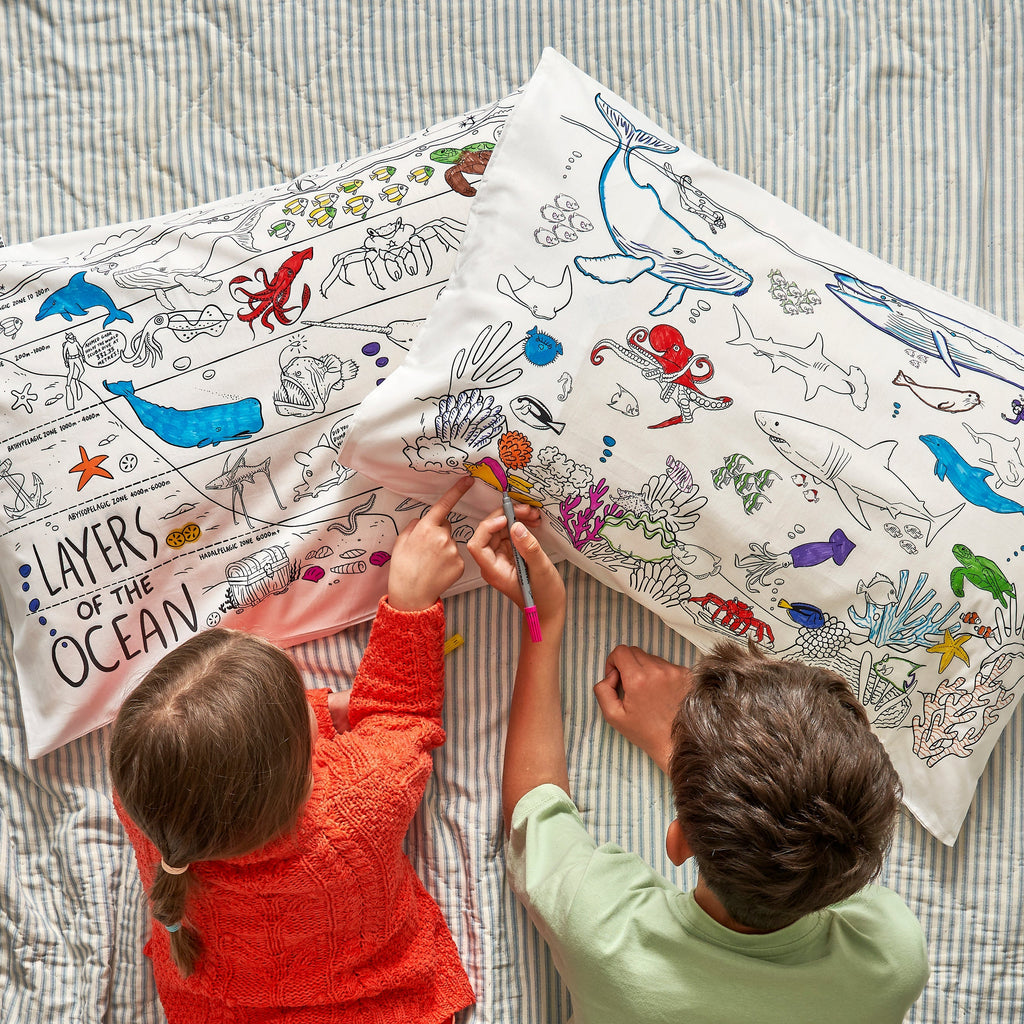 Kibakids - under the sea pillowcase