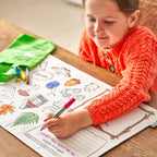 Kibakids - Woodland Reusable Colour-In Placemat for Kids