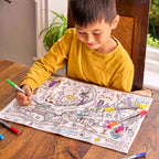 Kibakids - Farmyard Reusable Colour-In Placemat for Kids