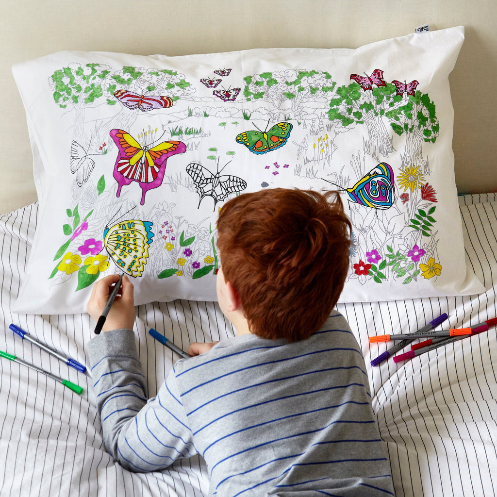 Kibakids - ultimate sleepover bundle - colour your own pillowcase