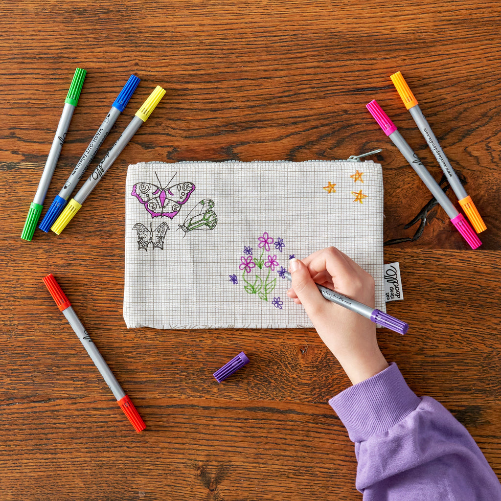 Kibakids - butterfly pencil case - party pack of 10