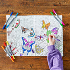 Kibakids - colour your own placemat gift bundle