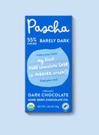 Shavelo - 55% Cacao Organic Vegan Dark Chocolate Bar (10 Bar Pack)