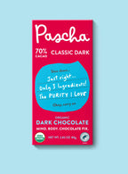 Shavelo - 70% Cacao Organic Vegan Dark Chocolate Bar (10 Bar Pack)