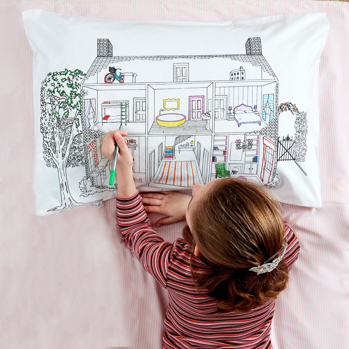 Kibakids - ultimate sleepover bundle - colour your own pillowcase