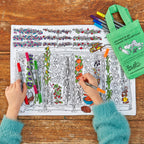 Kibakids - garden, grow, eat! placemat to go - party pack of 10