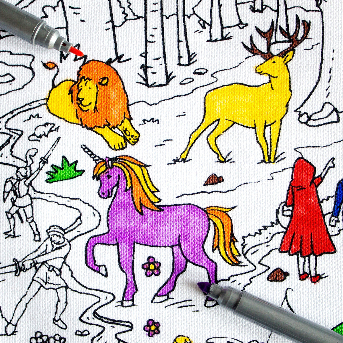 Kibakids - fairytale placemat to go - party pack of 10