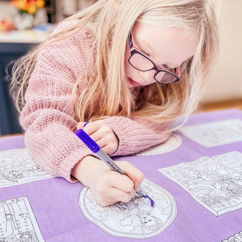 Kibakids - heroines of history tablecloth or wall-hanging