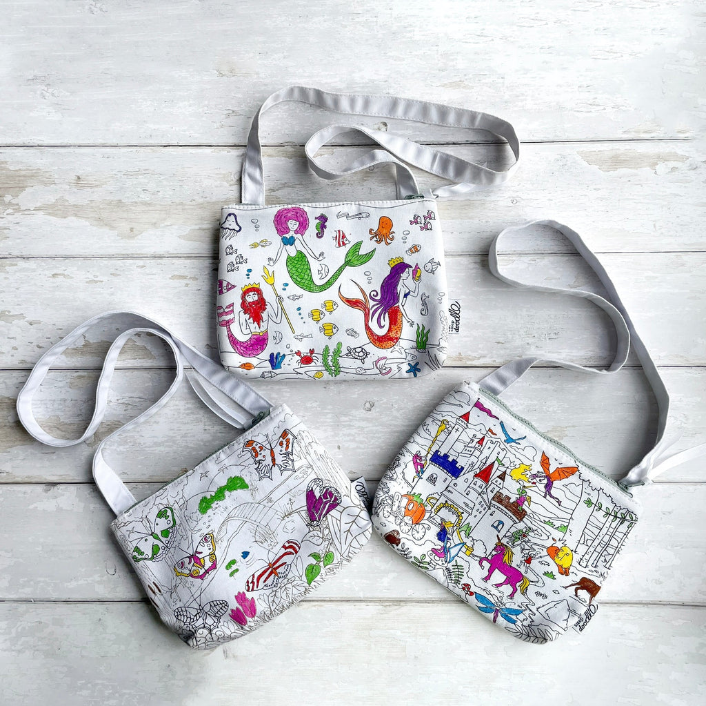 Kibakids - colour your own crossbody bag bundle