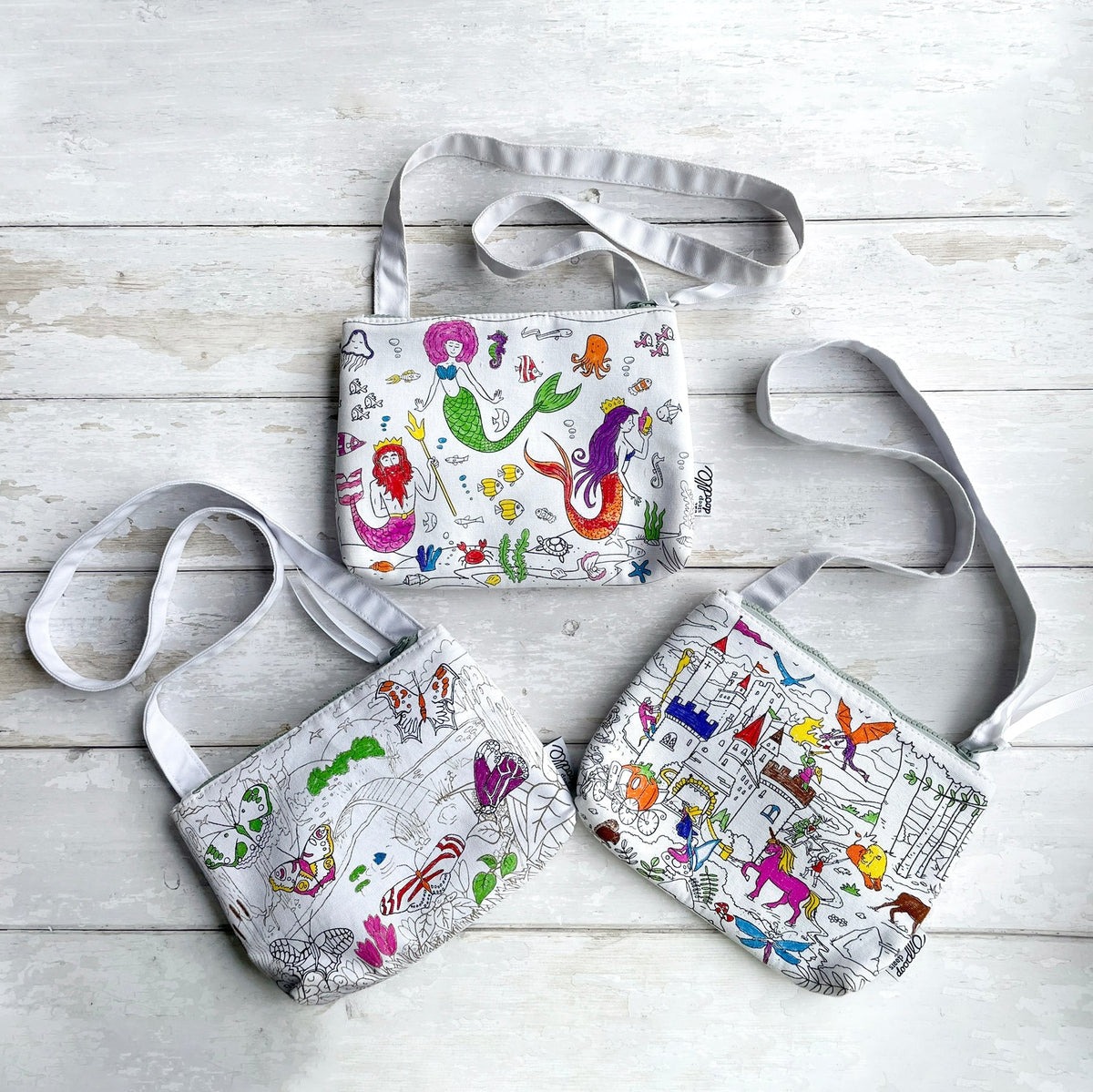 Kibakids - colour your own crossbody bag bundle