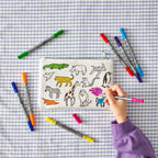 Kibakids - world map pencil case - party pack of 10