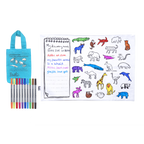 Kibakids - World Map Reusable Colour-In Placemat for Kids