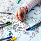 Kibakids - world map tablecloth