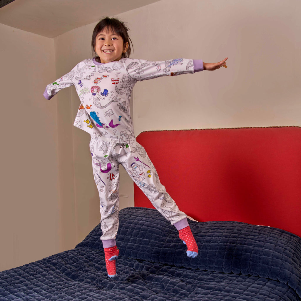 Kibakids - mermaid colour in pyjamas