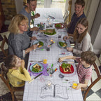 Kibakids - doodle grid tablecloth