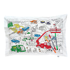 Kibakids - cars, trucks & tractors pillowcase