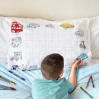 Kibakids - cars, trucks & tractors pillowcase