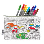 Kibakids - cars, trucks & tractors pencil case - party pack of 10