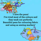 Kibakids - doodle wash-out pen set: classic colours