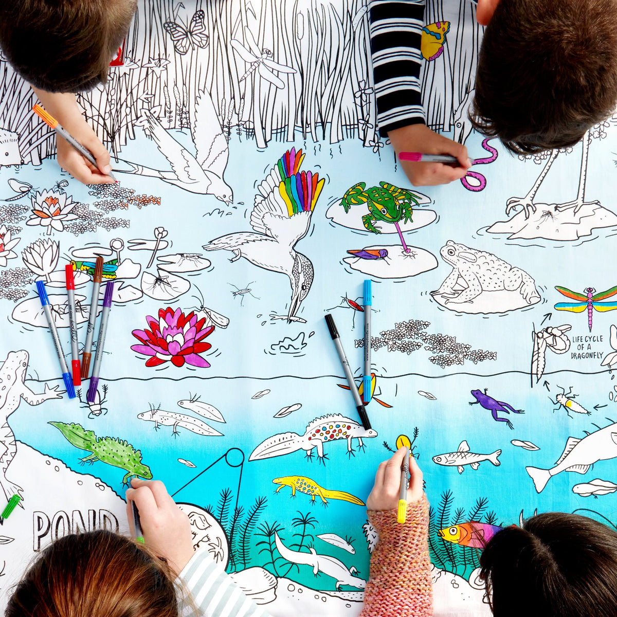 Kibakids - nature & wildlife tablecloth