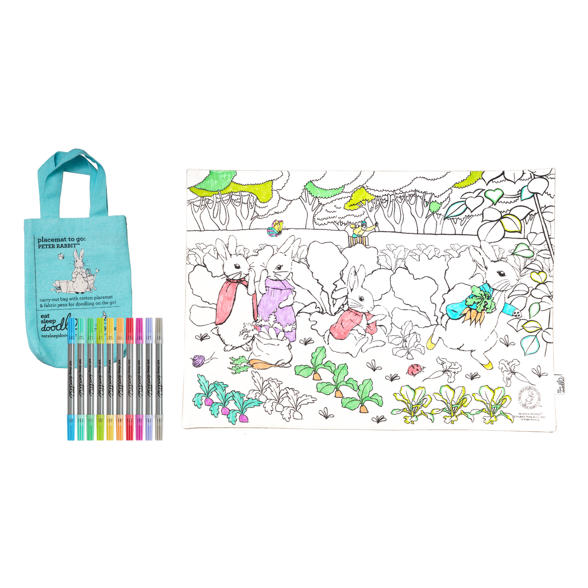 Kibakids - Peter Rabbit™ Reusable Colour-In Placemat for Kids