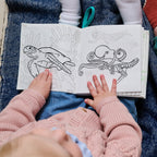 Kibakids - Under the Sea Fabric Colouring Book for kids 1 years +