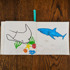 Kibakids - Under the Sea Fabric Colouring Book for kids 1 years +