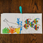 Kibakids - Under the Sea Fabric Colouring Book for kids 1 years +