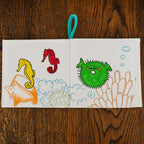 Kibakids - Under the Sea Fabric Colouring Book for kids 1 years +