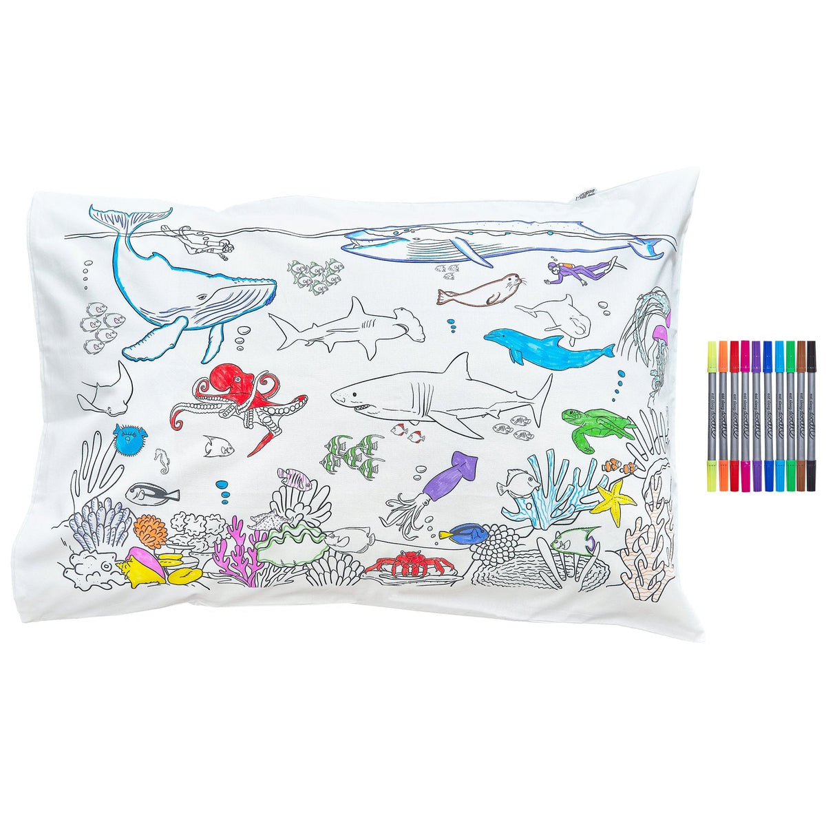 Kibakids - under the sea pillowcase