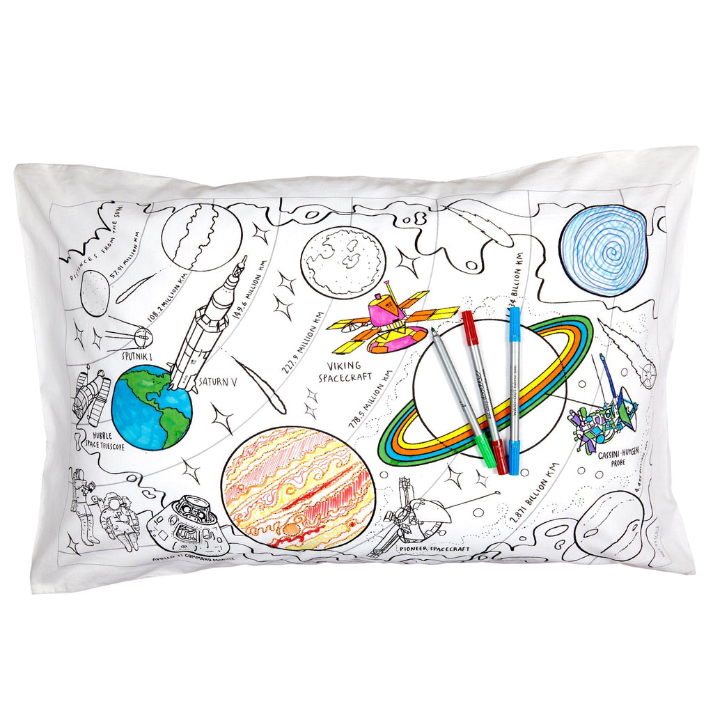 Kibakids - space explorer pillowcase