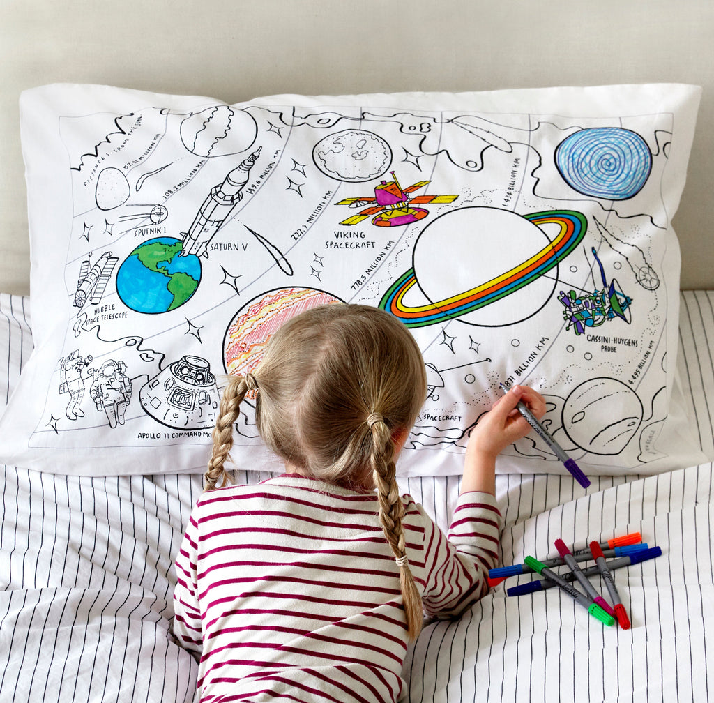 Kibakids - space explorer pillowcase