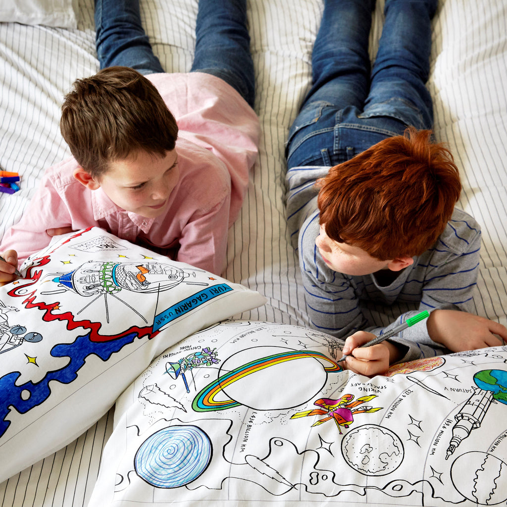 Kibakids - ultimate sleepover bundle - colour your own pillowcase