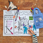 Kibakids - space explorer placemat to go - party pack of 10
