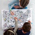 Kibakids - US map pillowcase