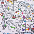 Kibakids - US map tablecloth