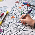 Kibakids - US map tablecloth
