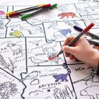 Kibakids - US map tablecloth