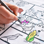 Kibakids - US map tablecloth