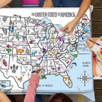 Kibakids - US map tablecloth