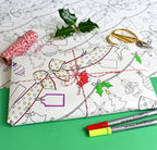 Kibakids - colour in Christmas wrapping paper (3 sheets)